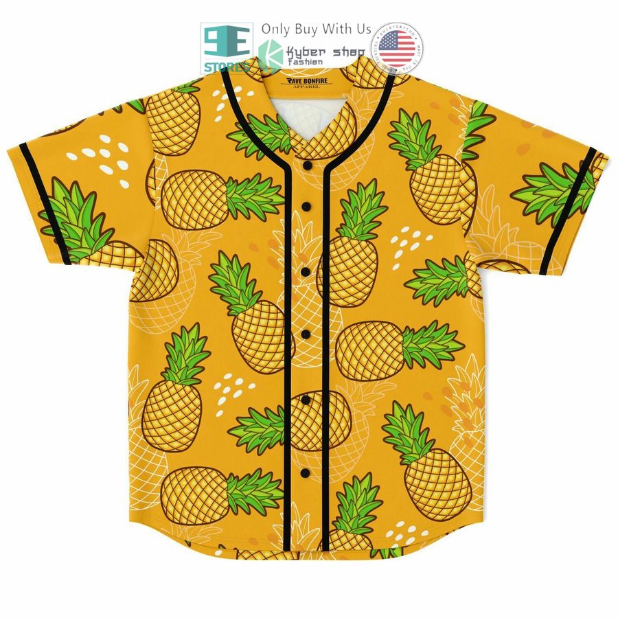 BEST Pineapple Rick Wubba Lubba Dub Dub Baseball Jersey