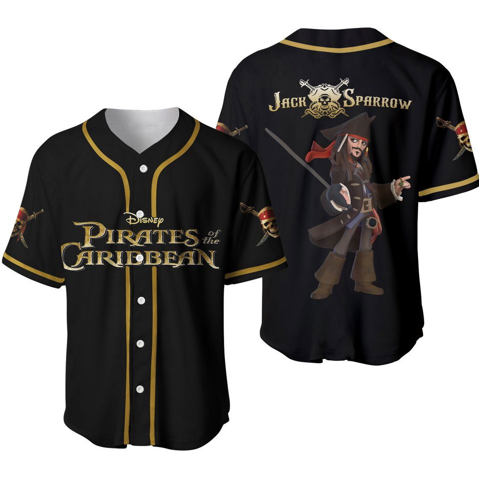 Pirates of the Caribbean Skull Johnny Depp Baseball Jersey - lylyprint.com T-Shirts, Hoodie, Sweatshirt (Image 4)