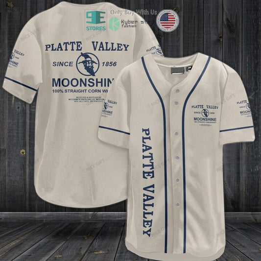 BEST Platte Valley Moonshine grey Baseball Jersey