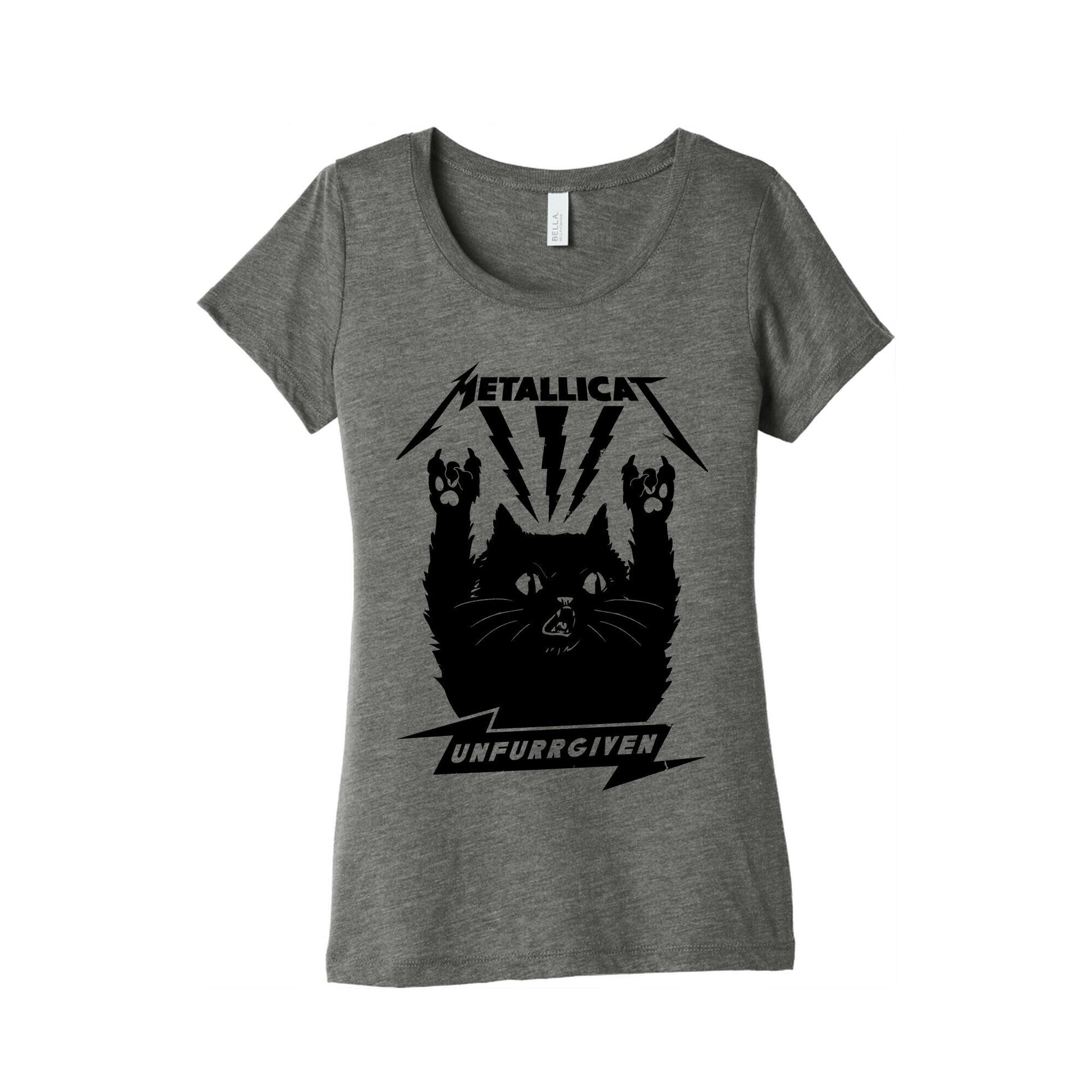 Metallicat Unfurrgiven Black Edition Women's Triblend Tee