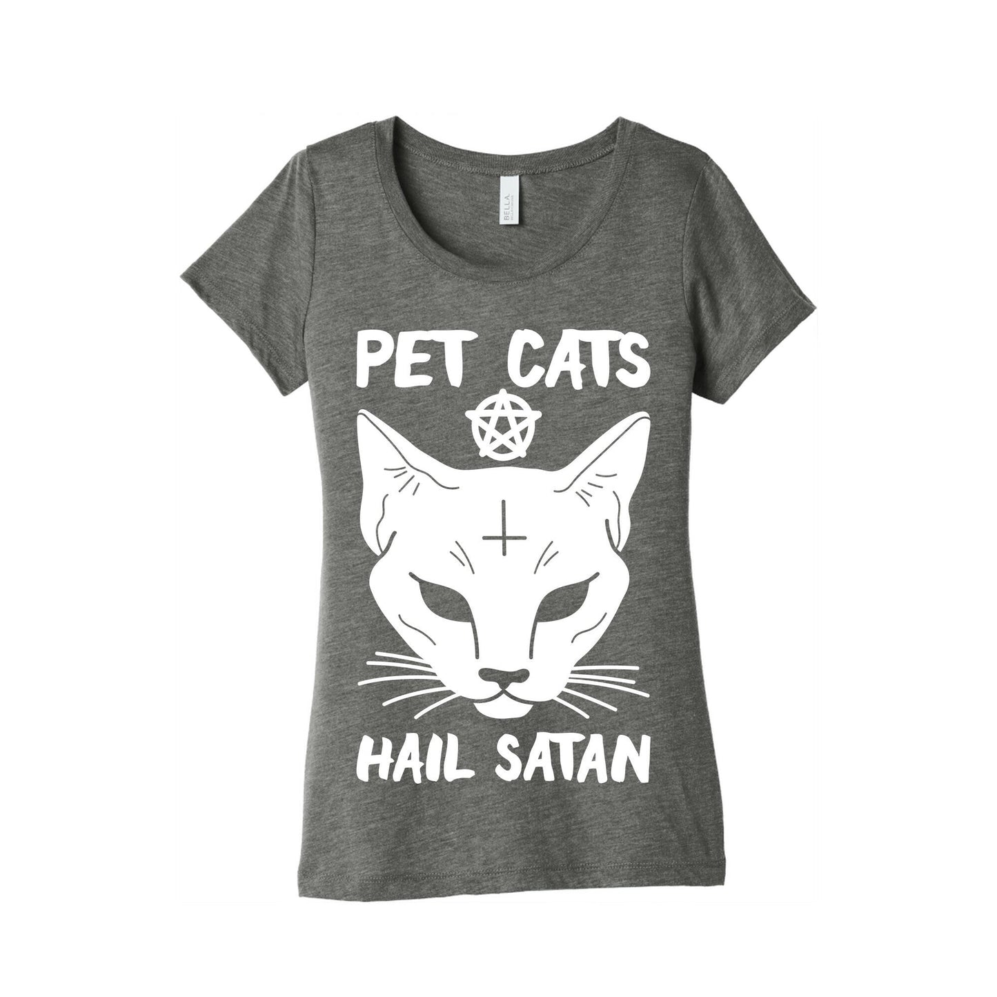 Pet Cats Hail Satan Sphynx Women's Triblend Tee