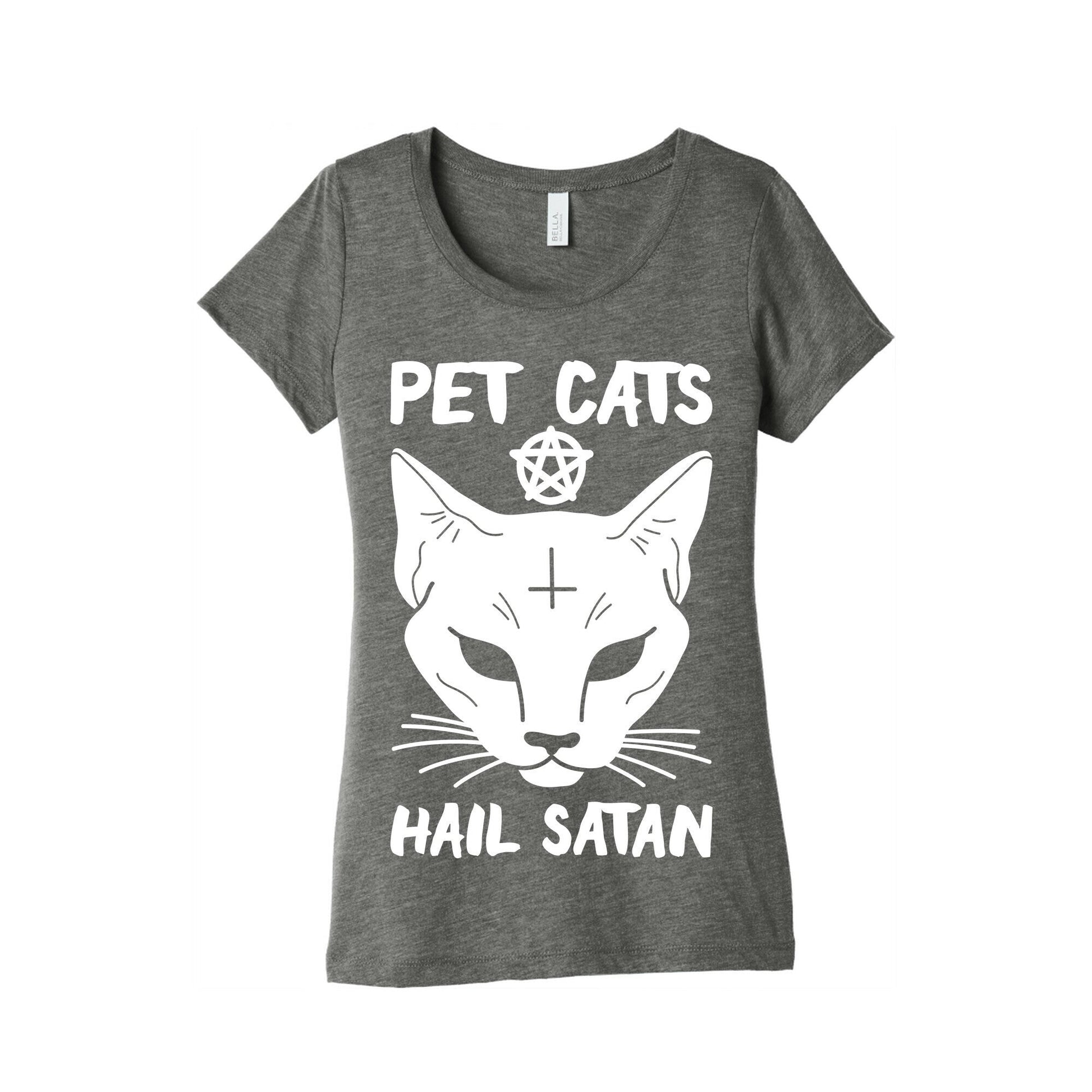 Pet Cats Hail Satan Sphynx Women's Triblend Tee