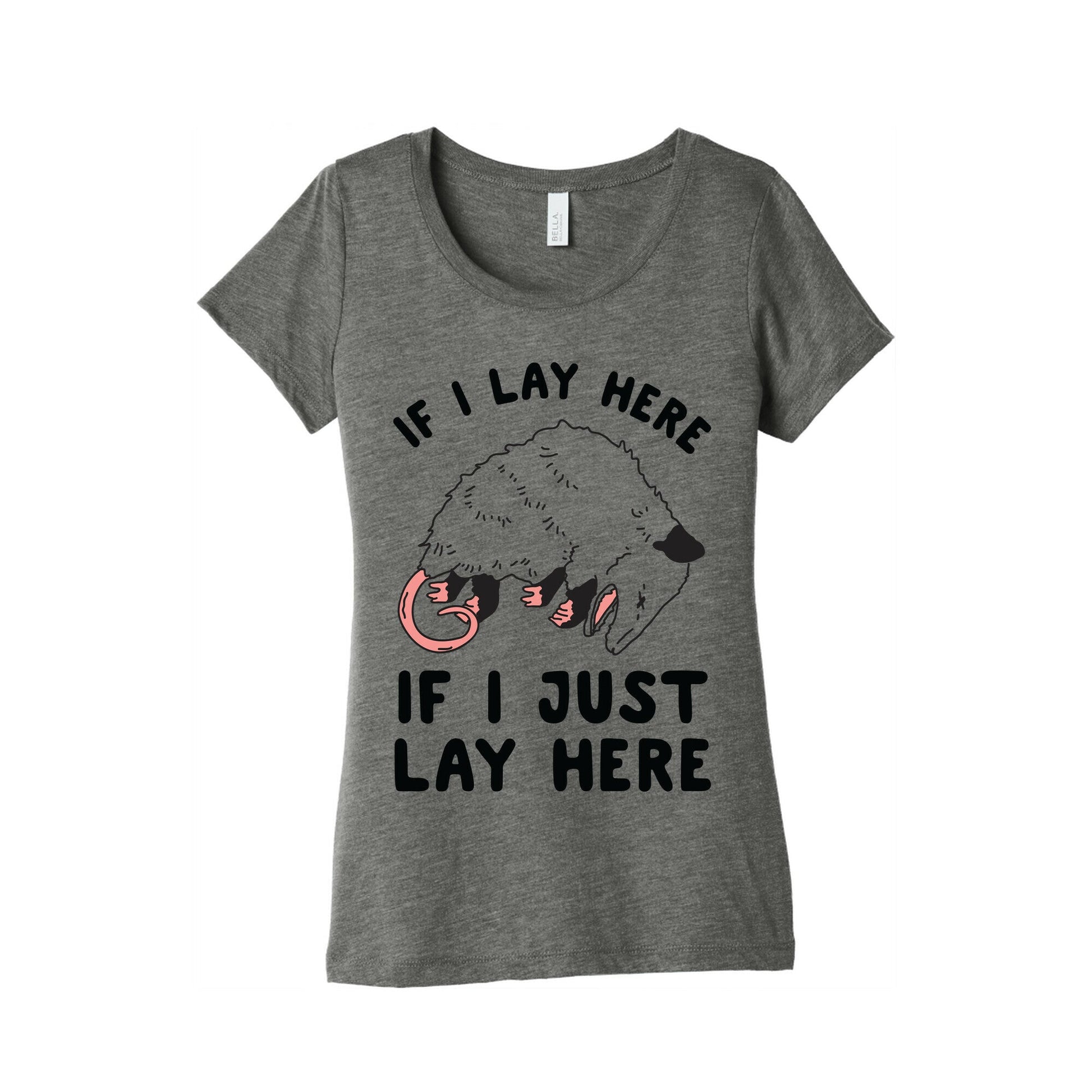 If I Lay Here If I Just Lay Here Opossum Women's Triblend Tee
