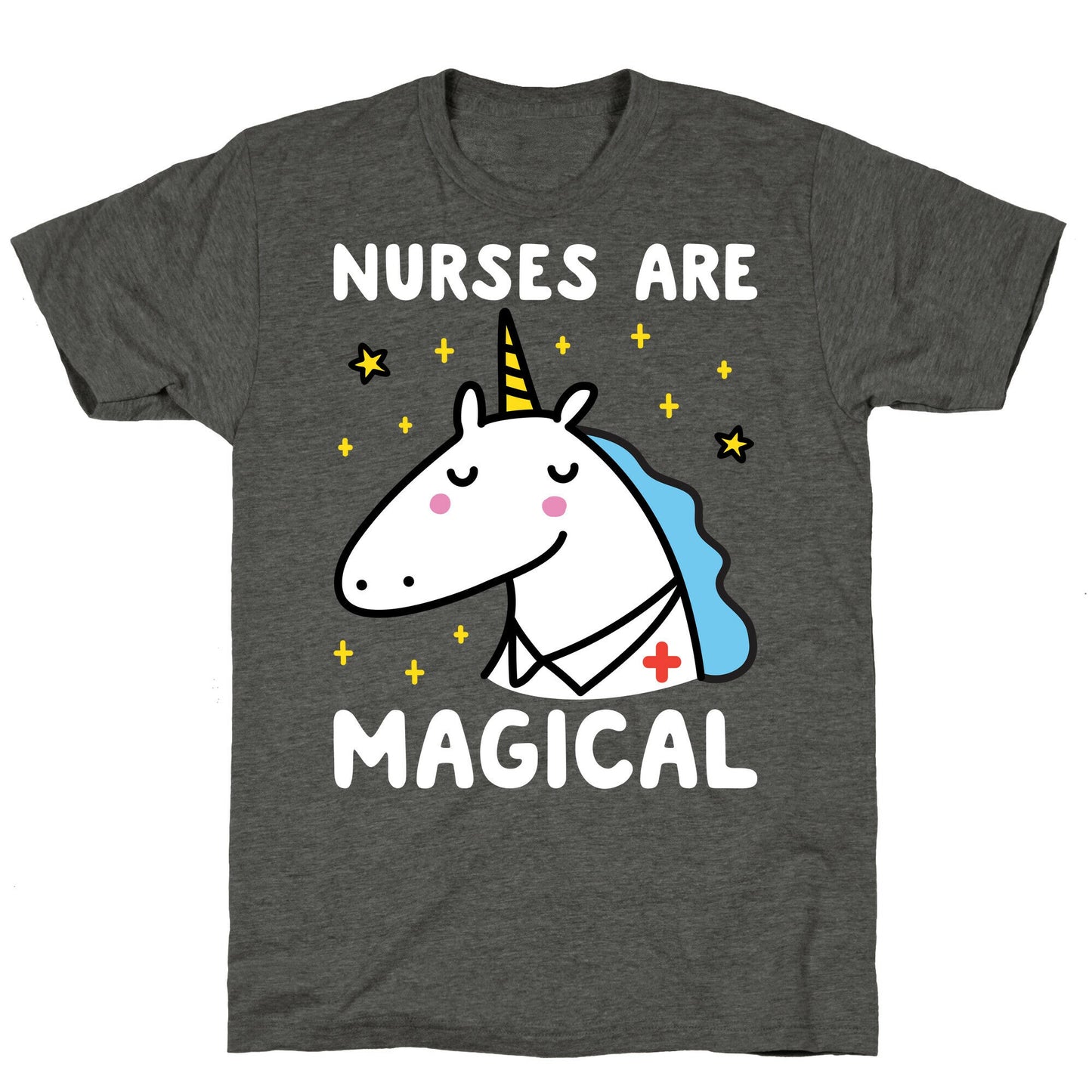Nurses Are Magical Unicorn Triblend Tee