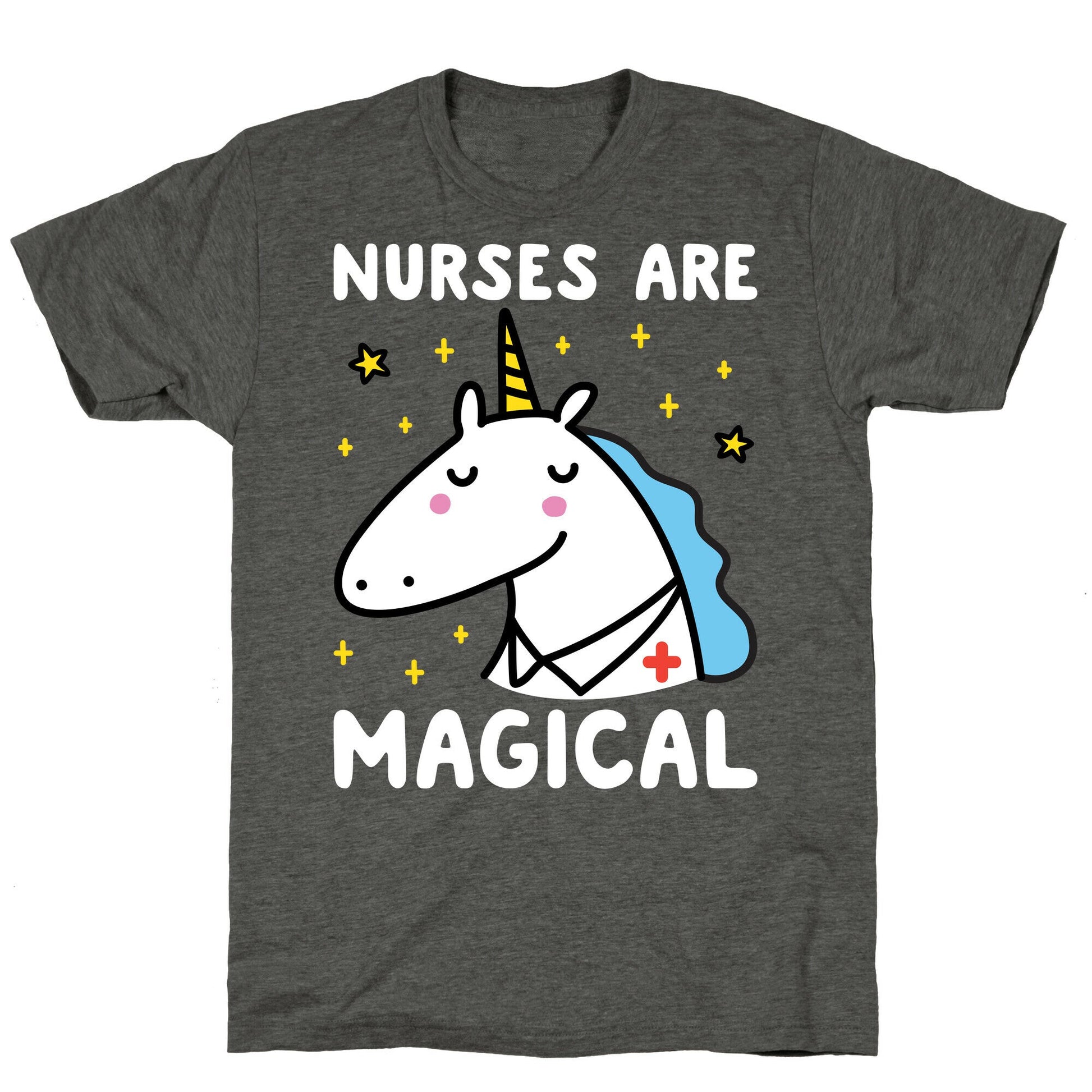 Nurses Are Magical Unicorn Triblend Tee