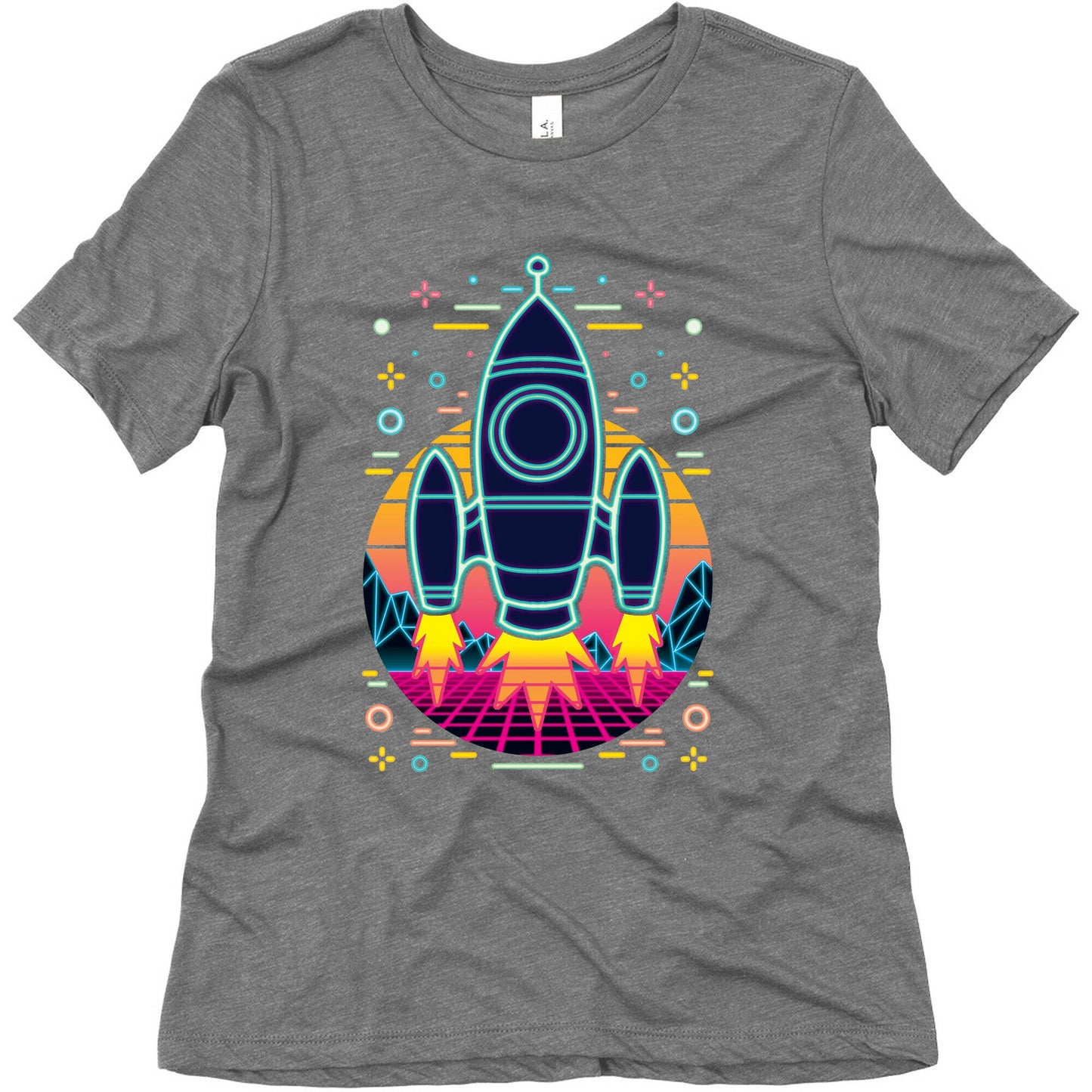 Synthwave Space Exploration Women's Triblend Tee