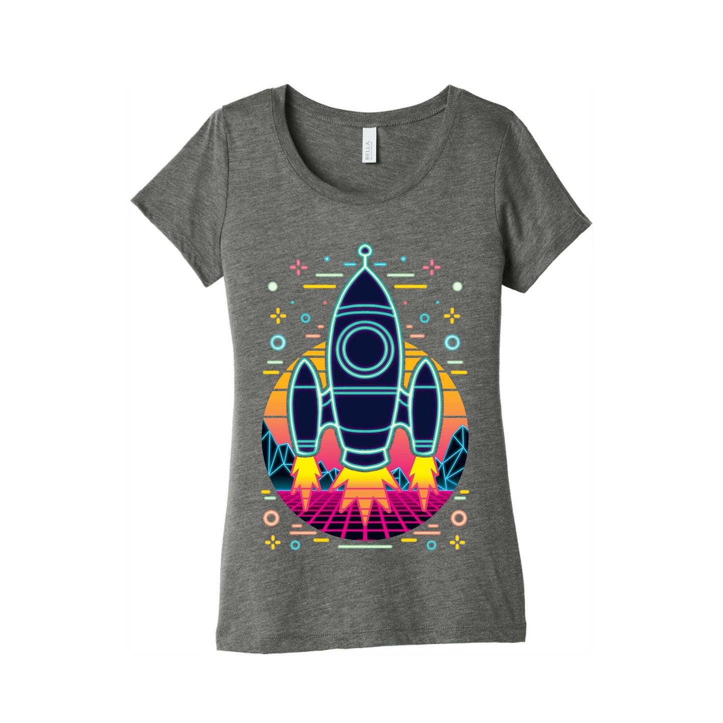 Synthwave Space Exploration Women's Triblend Tee