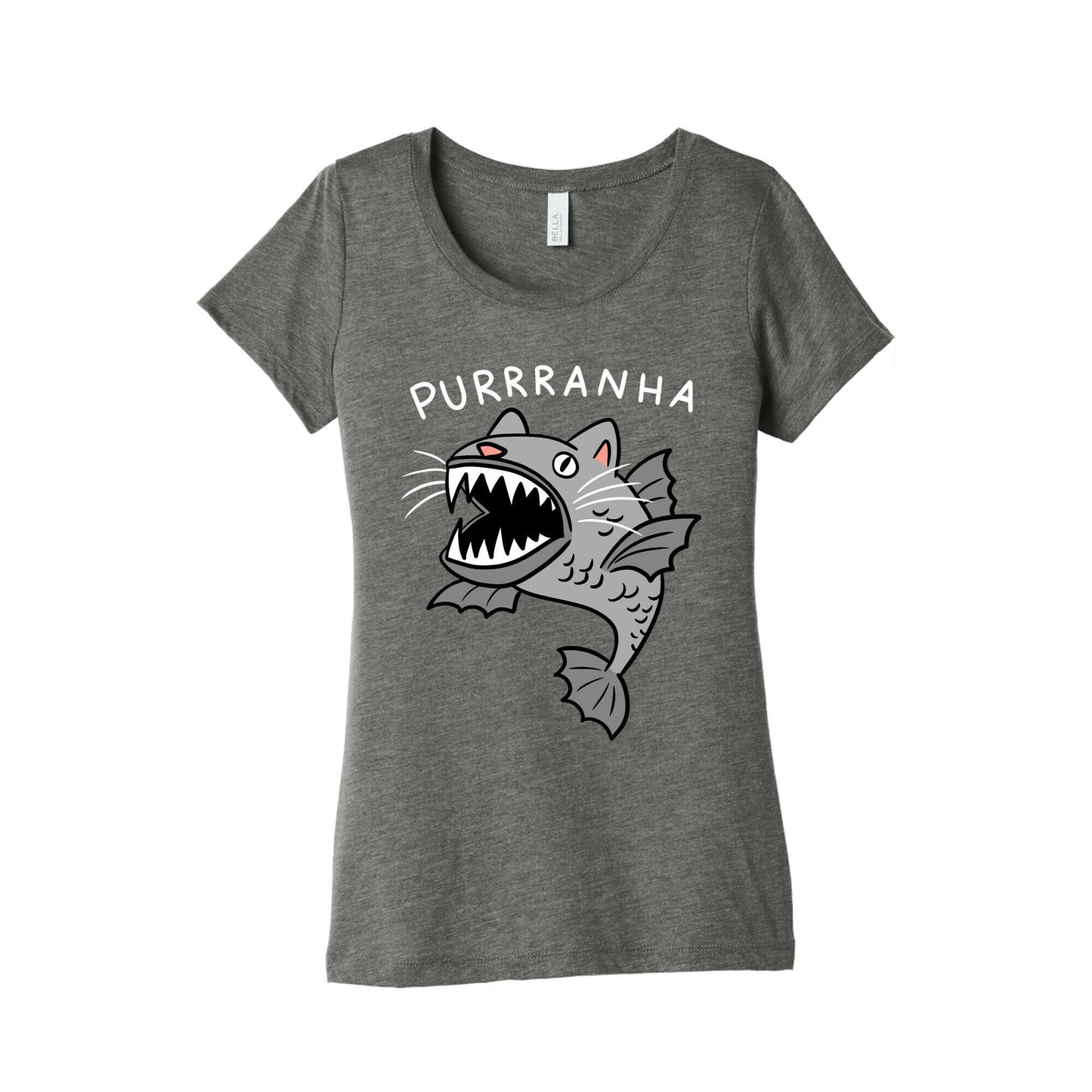 Purrranha Cat Piranha Women's Triblend Tee