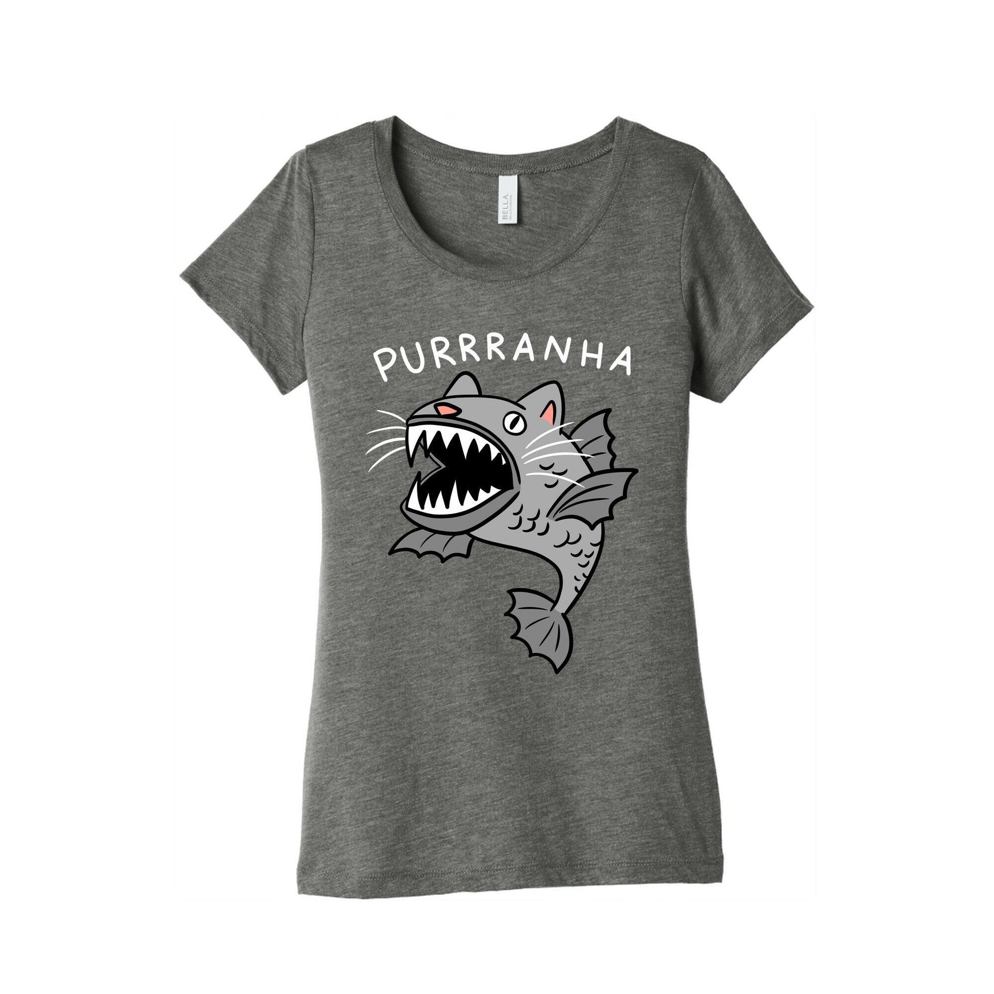 Purrranha Cat Piranha Women's Triblend Tee