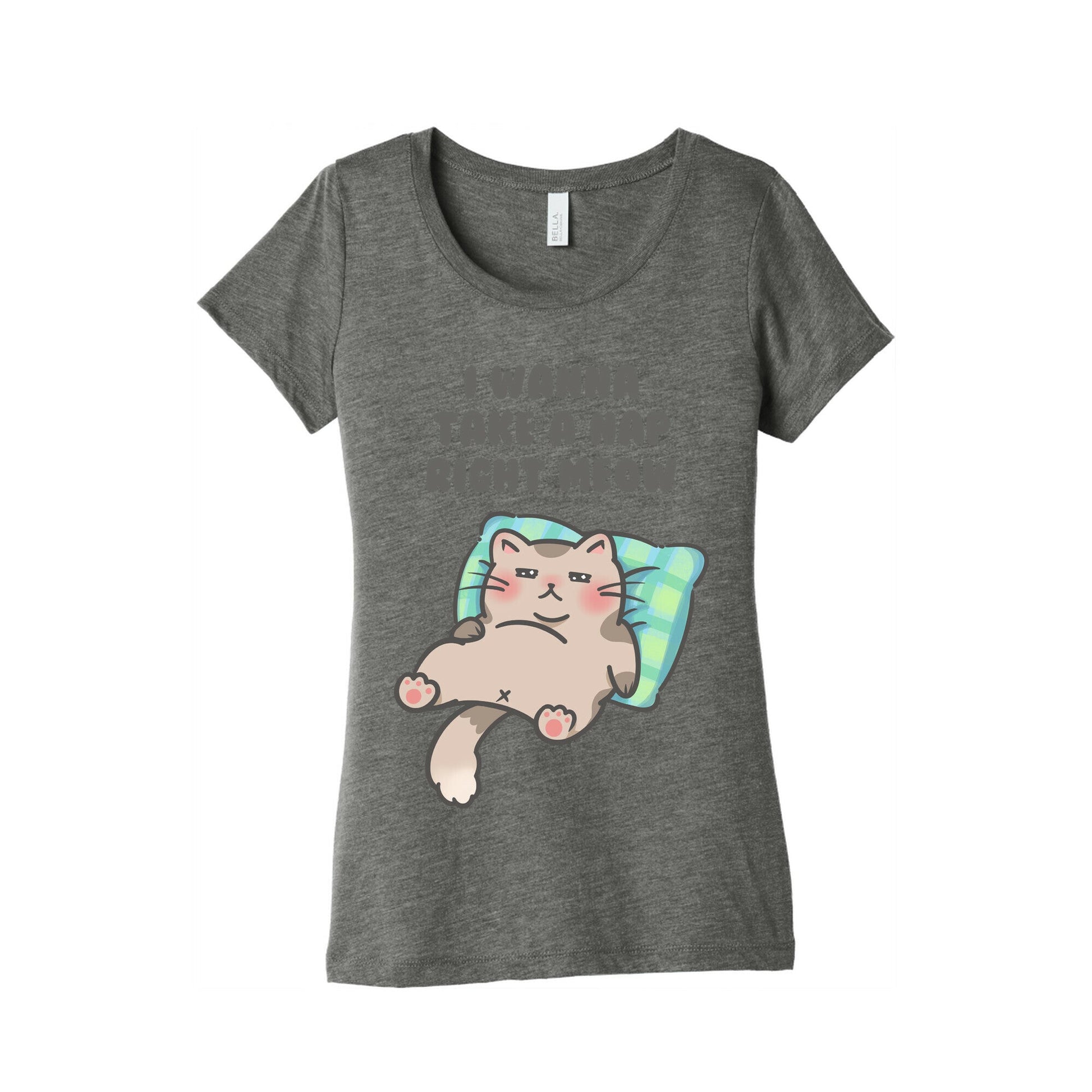 I Wanna Take A Nap Right Meow Women's Triblend Tee