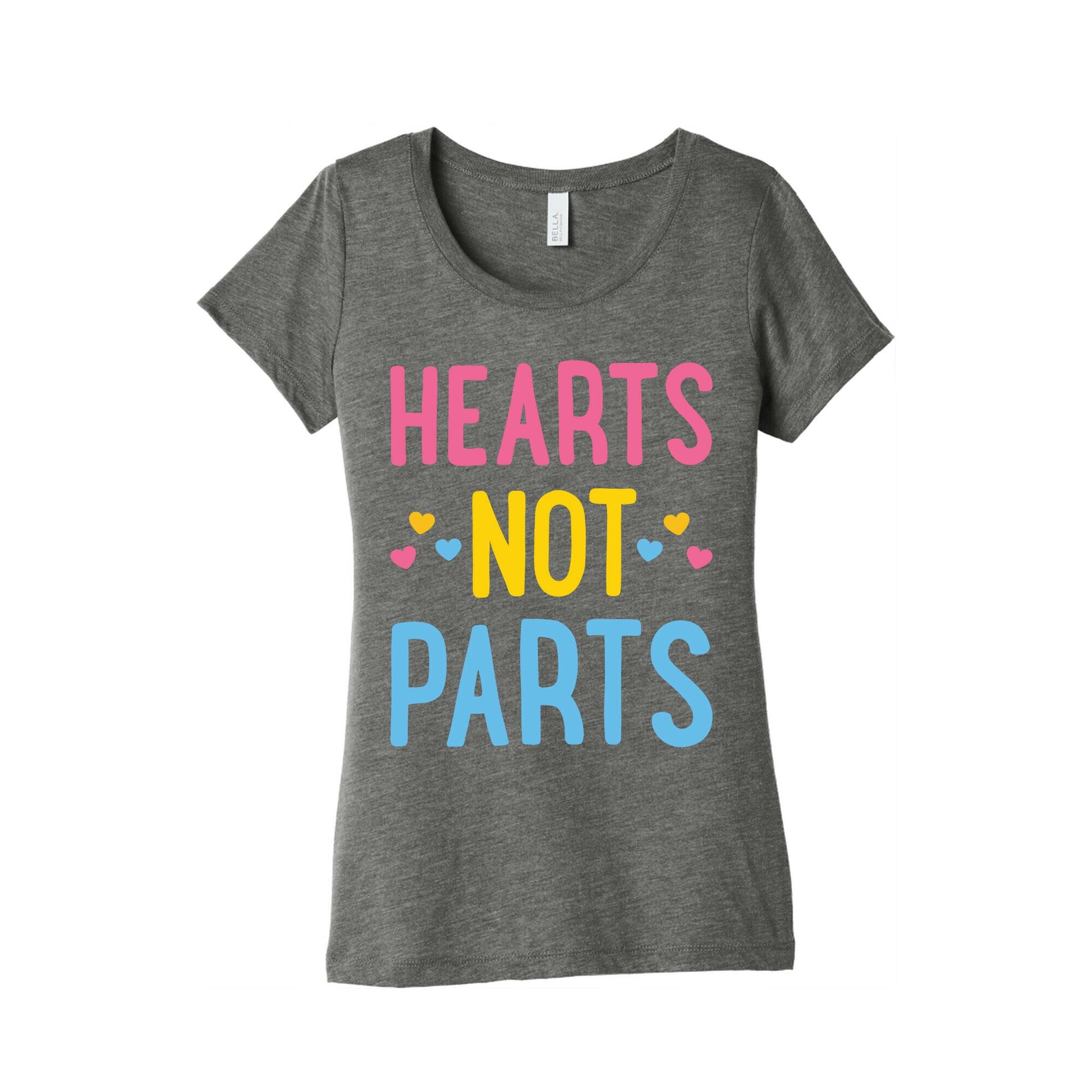 Hearts Not Parts (Pansexual) Women's Triblend Tee