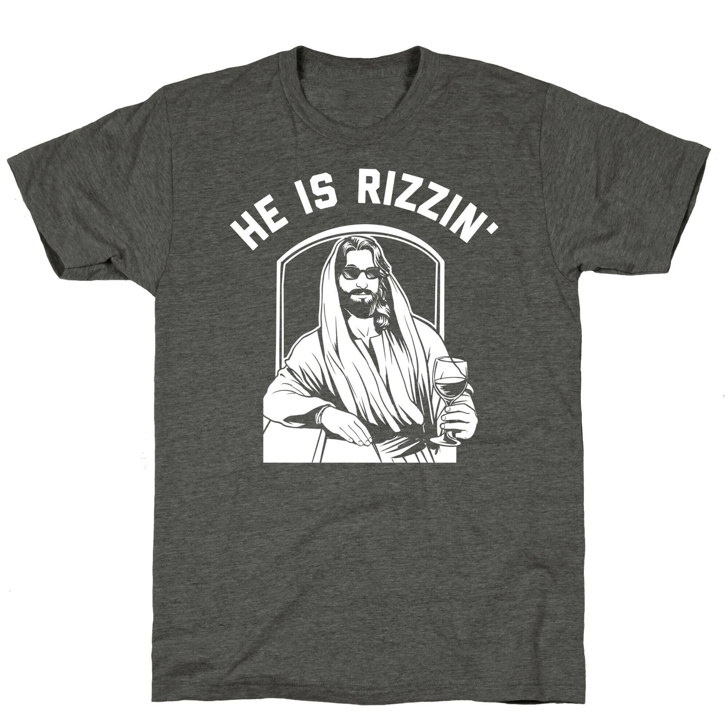 He Is Rizzin' Triblend Tee