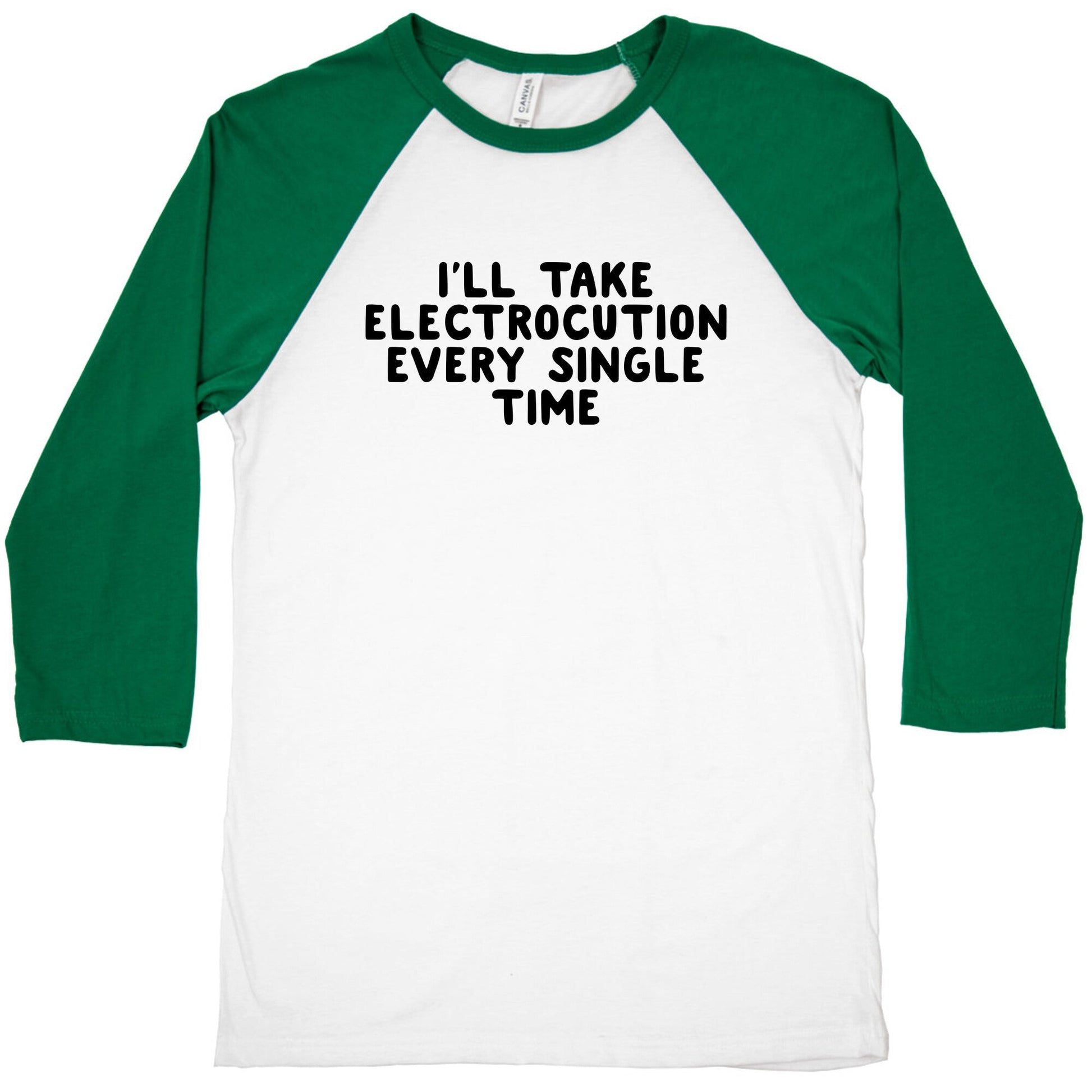 Trump Sharks or Electrocution Speech Quote Baseball Tee