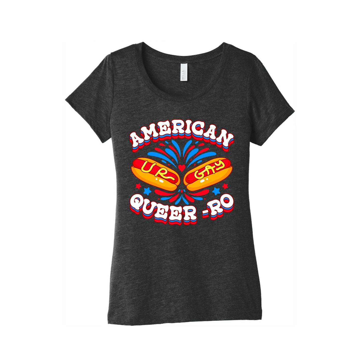America Queer-Ro Womens Triblend Tee