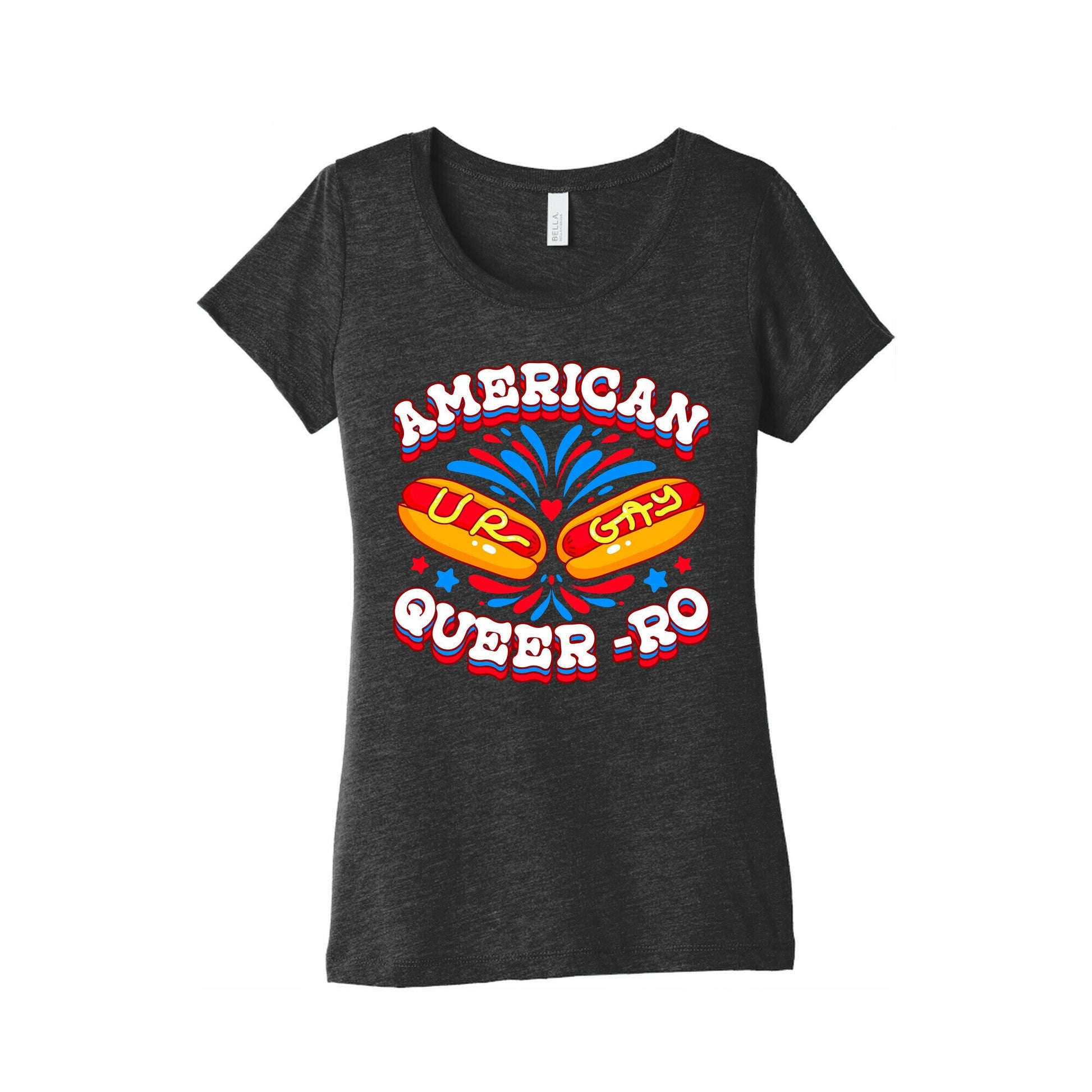 America Queer-Ro Womens Triblend Tee