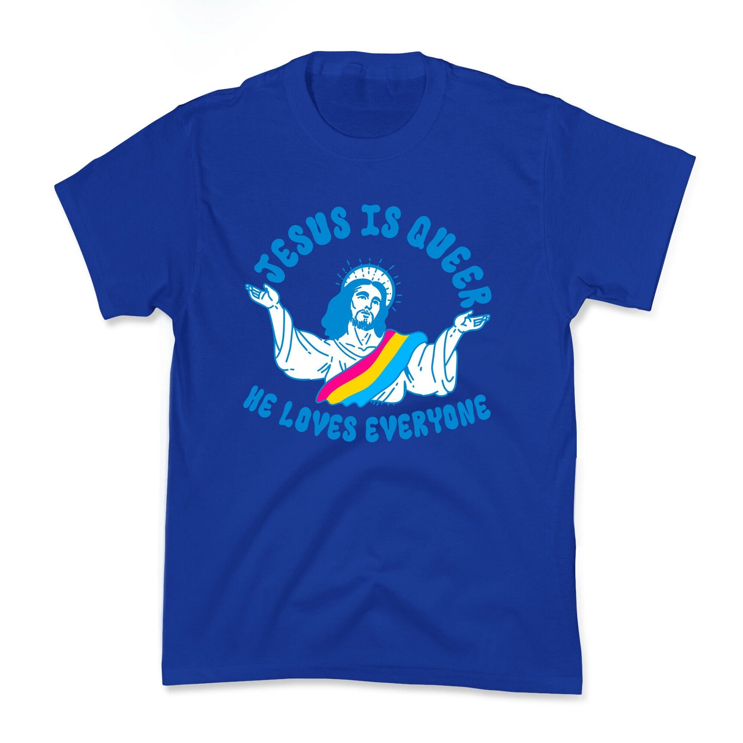 Jesus Is Queer, He Loves Everybody Kids Tee