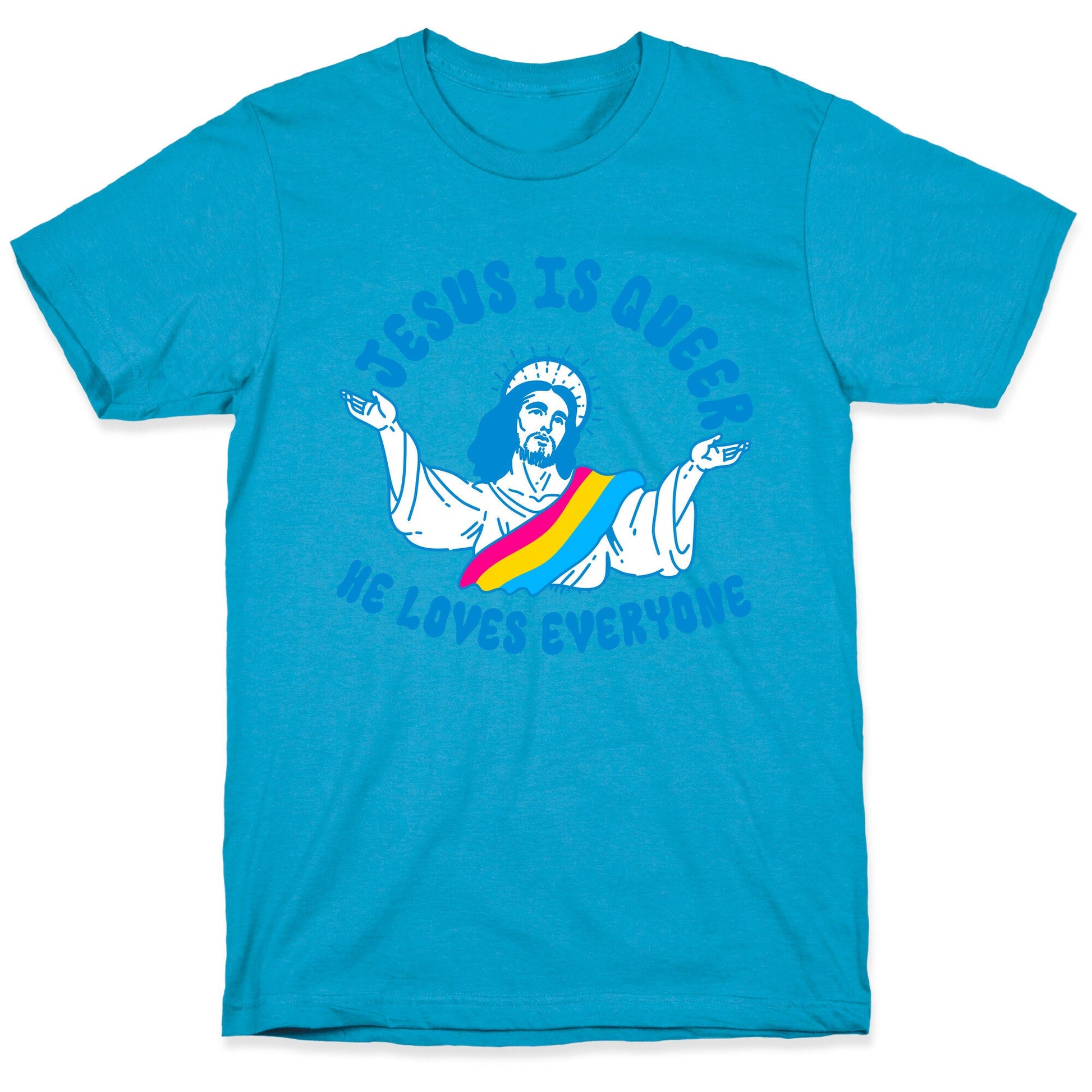 Jesus Is Queer, He Loves Everybody Unisex Triblend Tee