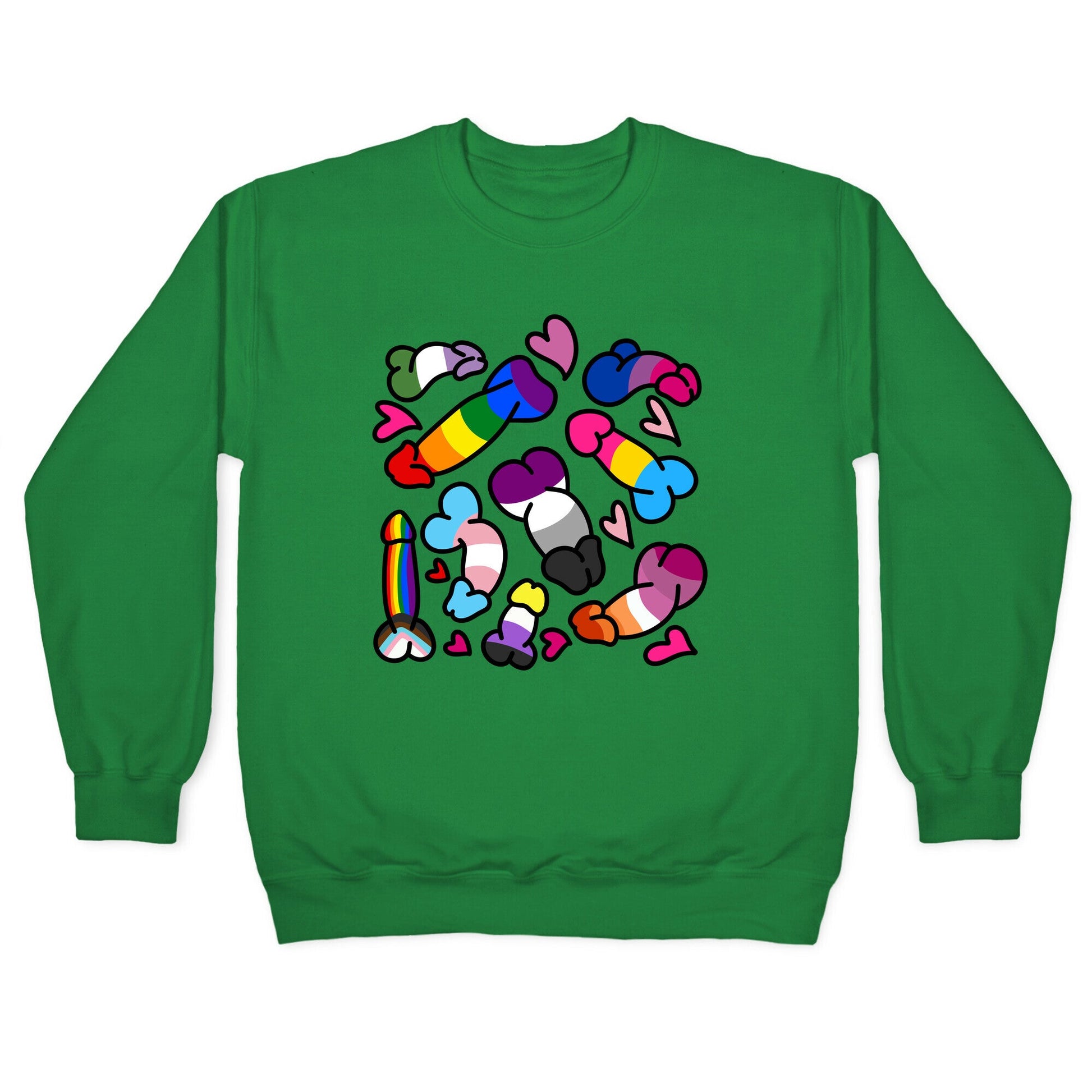 Pride Penis Pattern Crewneck Sweatshirt