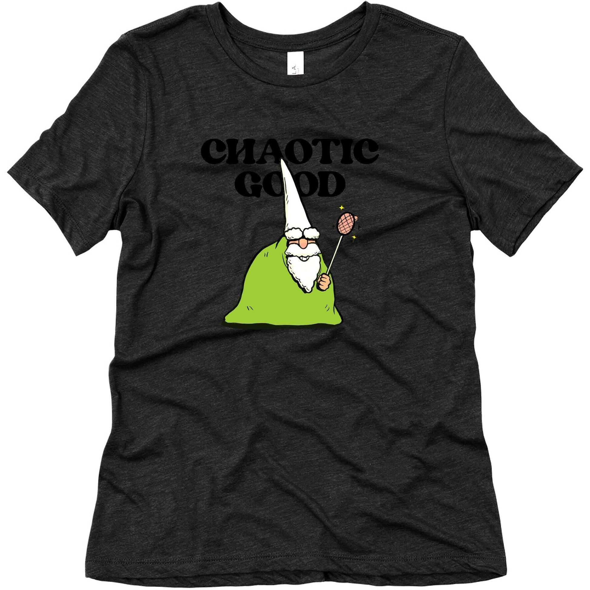 Chaotic Good Gnome Womens Triblend Tee