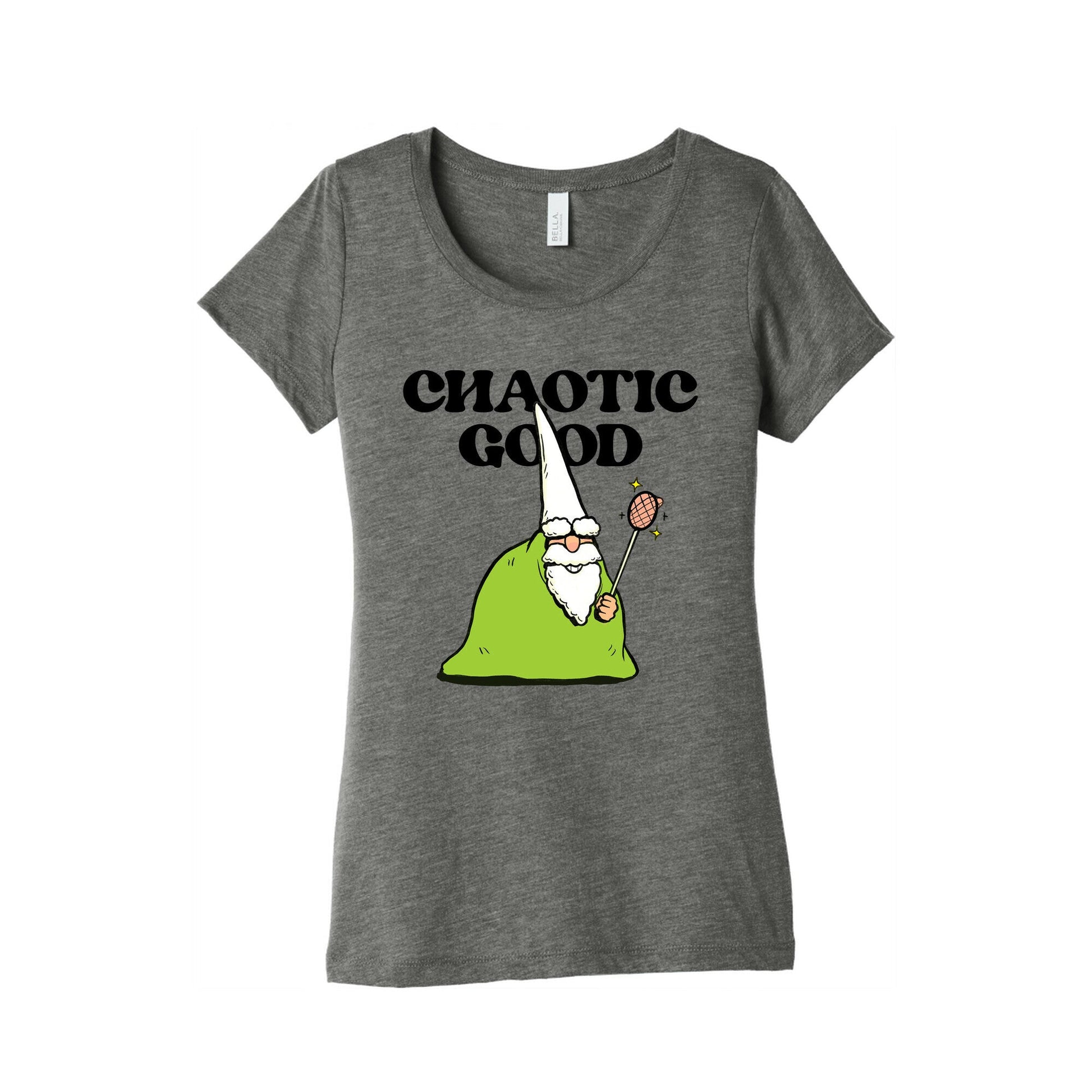 Chaotic Good Gnome Womens Triblend Tee