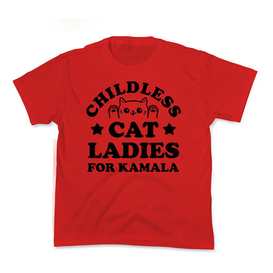 Childless Cat Ladies for Kamala Kids Tee
