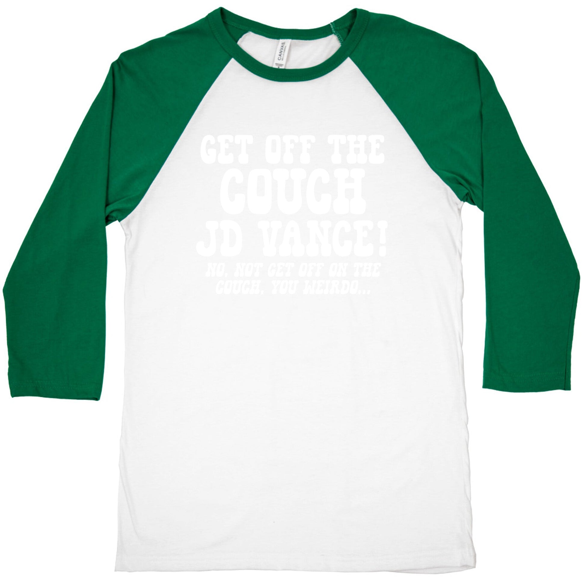 Get Off The Couch JD Vance Baseball Tee
