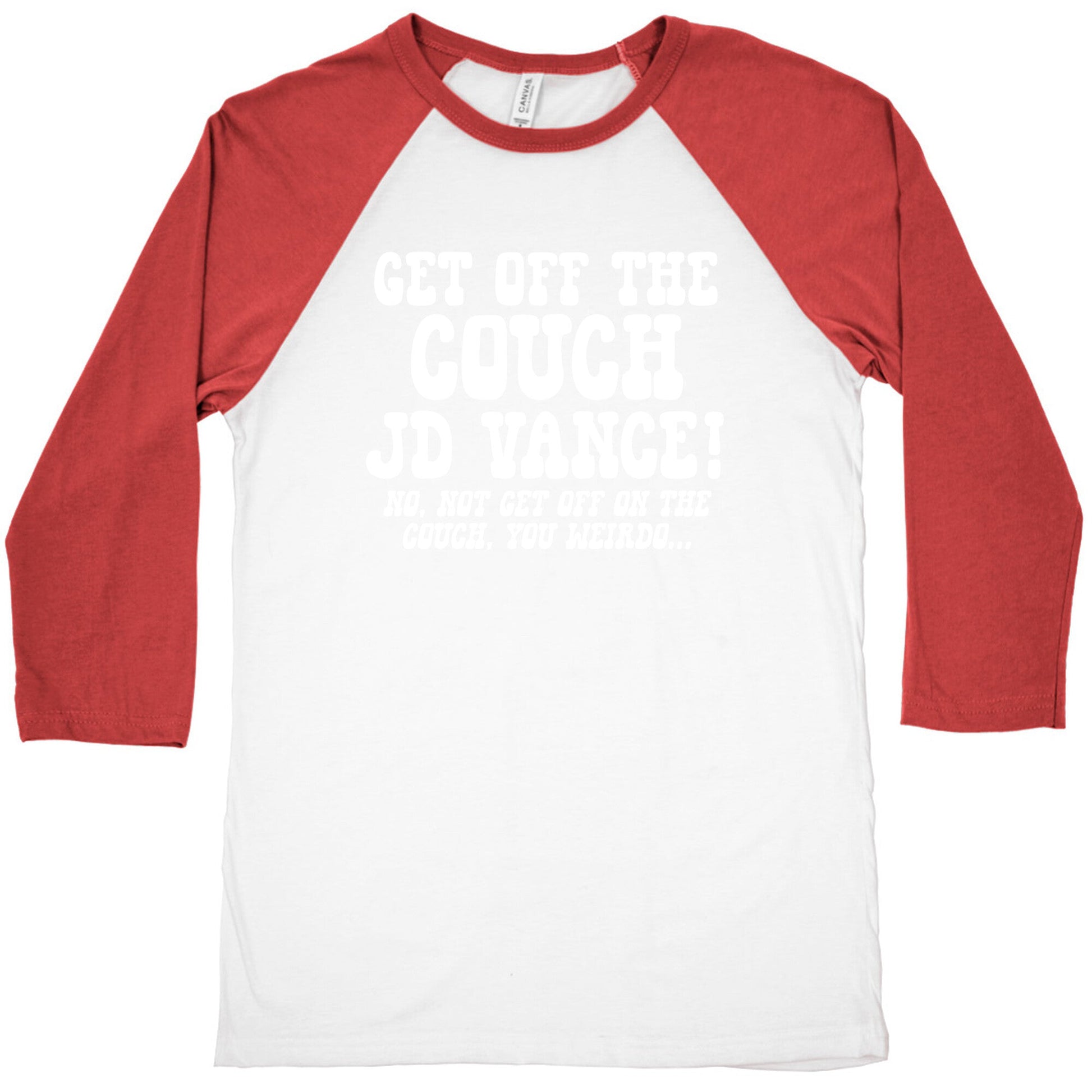 Get Off The Couch JD Vance Baseball Tee