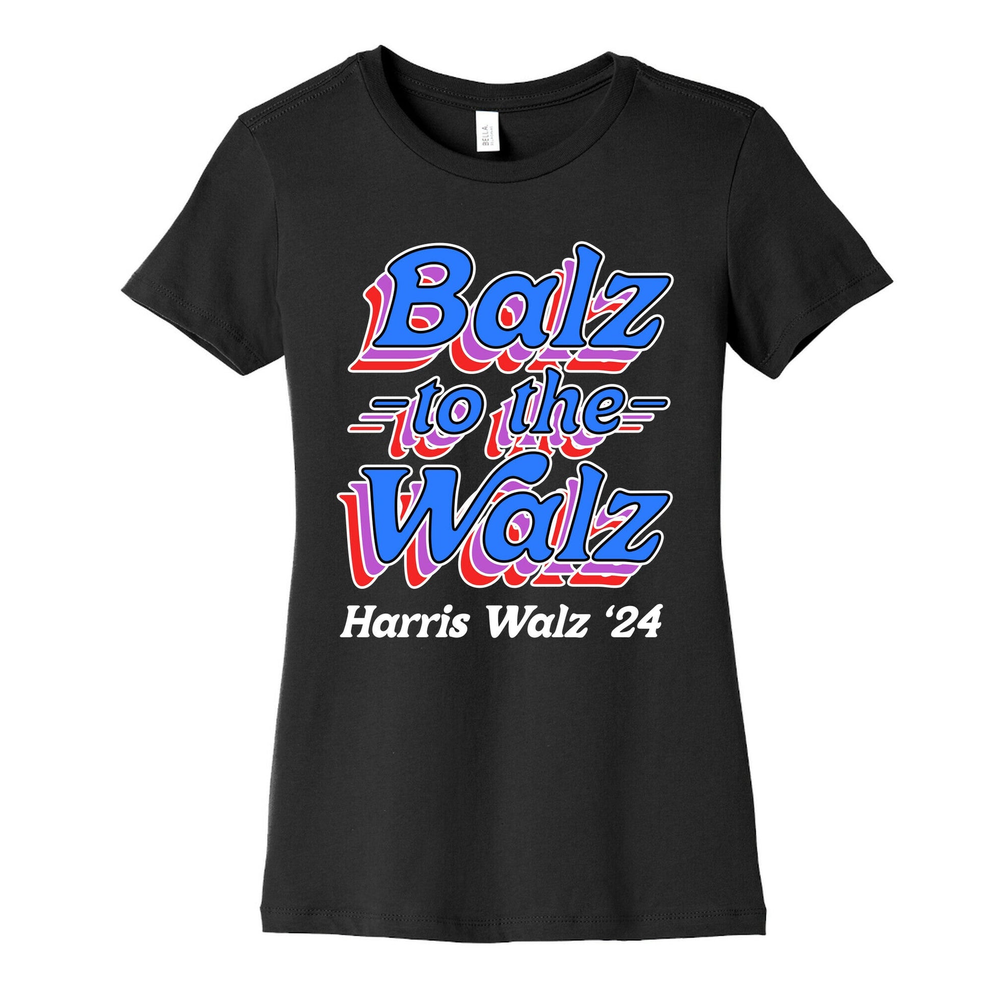 Balz to the Walz \(Harris Walz 2024\) Womens Cotton Tee