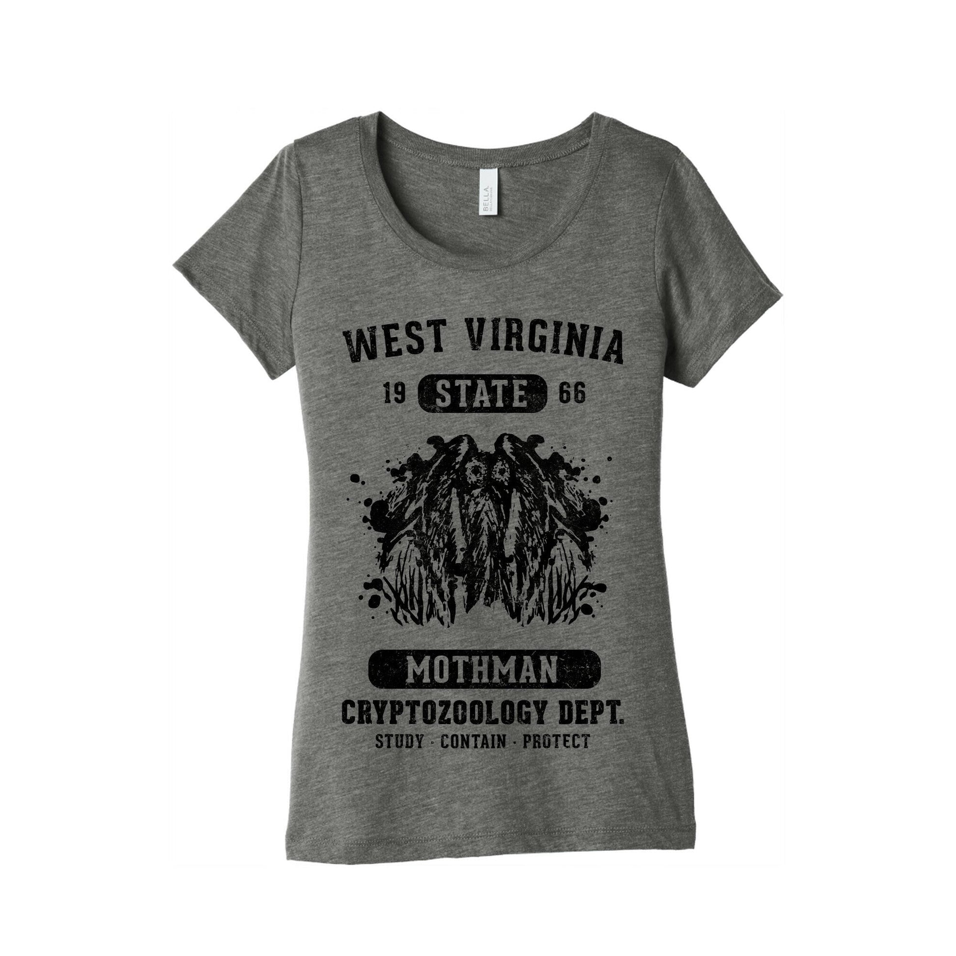 West Virginia Mothman Cryptozoology Women's Triblend Tee