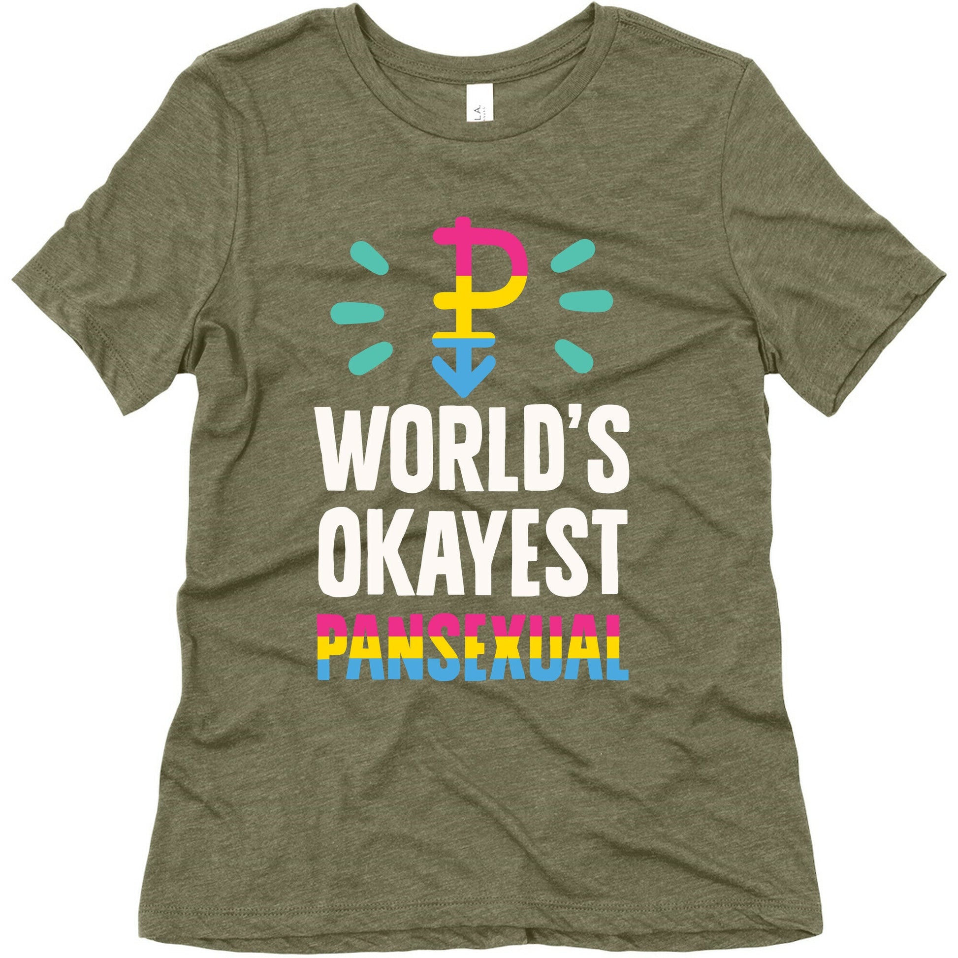 World's Okayest Pansexual Women's Triblend Tee