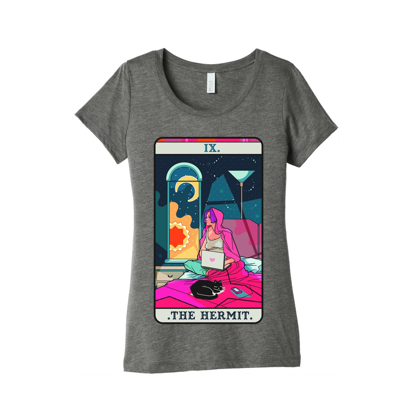 Hermit Tarot Card Women's Triblend Tee