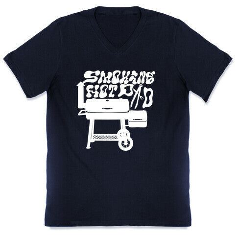 Smoking Hot Dad Meat Smoker V-Neck