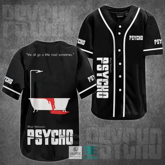 Psycho Horror Movie Baseball Jersey