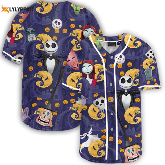 Pumpkin King The Nightmare Before Christmas Baseball Jersey - Gift for Men Women - Gift for Men Women -... (Image 1)