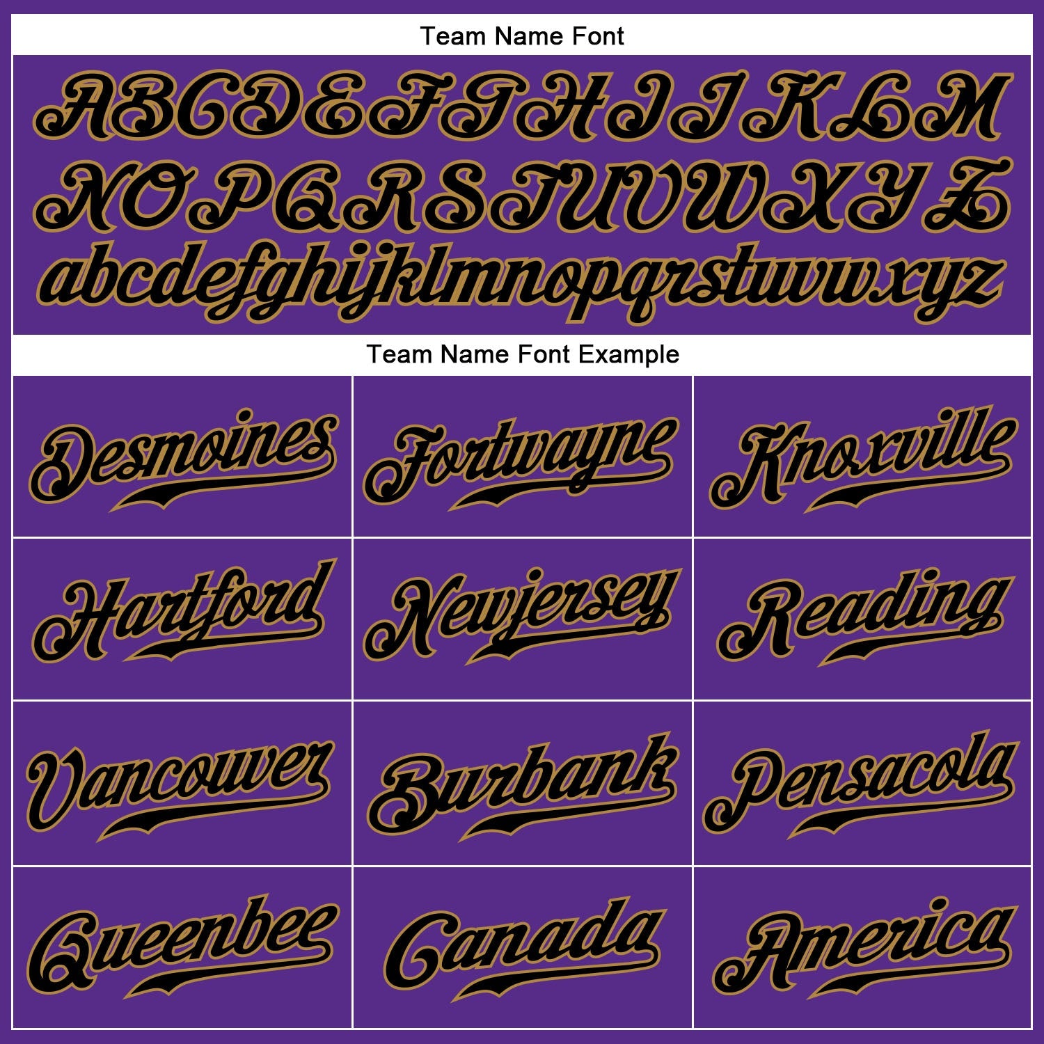 Custom Purple Black Pinstripe Black-Old Gold Authentic Baseball Jersey