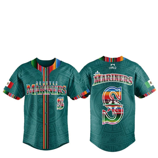 2025 Seattle Mariners Mexican Heritage Night Baseball Jersey Combo - Grishko.com T-Shirts, Hoodie, Sweatshirt (Image 1)