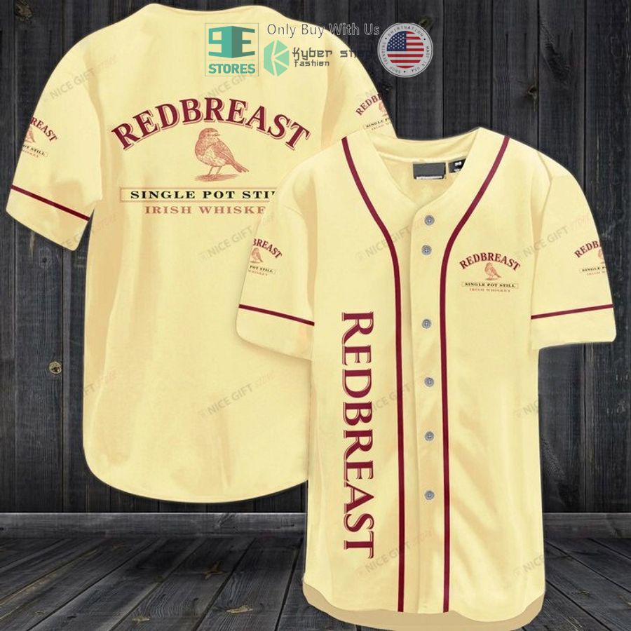 BEST Redbreast Irish Whiskey logo Baseball Jersey