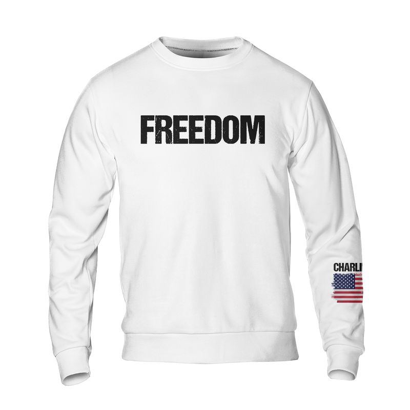 Freedom Charlie Kirk Sweatshirt - 2 T-Shirts, Hoodie | WearSparks.com (Image 1)