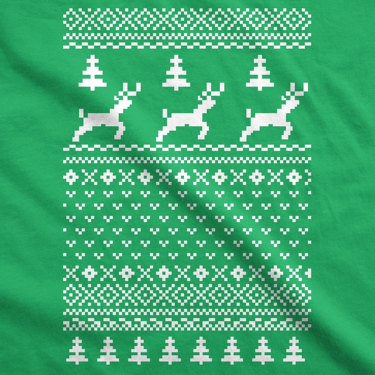 Reindeer Ugly Christmas Sweater Men's T Shirt Hoodie, Sweatshirt | WearSparks.com (Image 2)