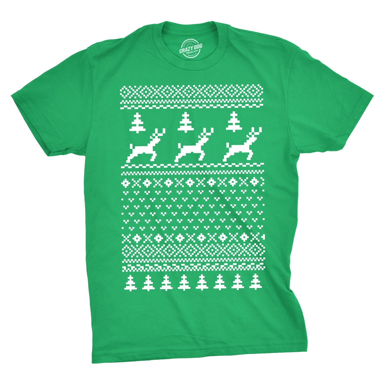 Reindeer Ugly Christmas Sweater Men's T Shirt Hoodie, Sweatshirt | WearSparks.com (Image 1)