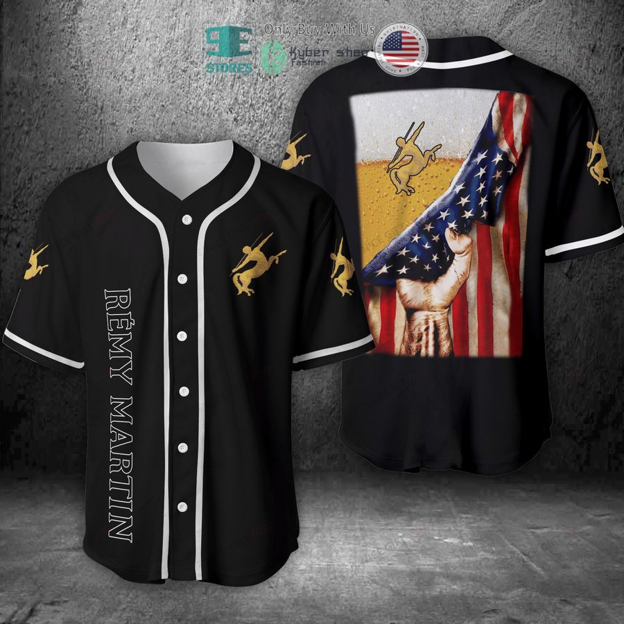 BEST Remy Martin Beer United States Flag Baseball Jersey