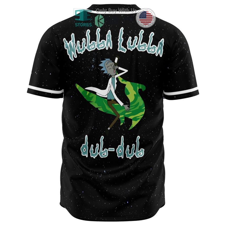 BEST Rick & Morty wubba lubba Illinium black Baseball Jersey