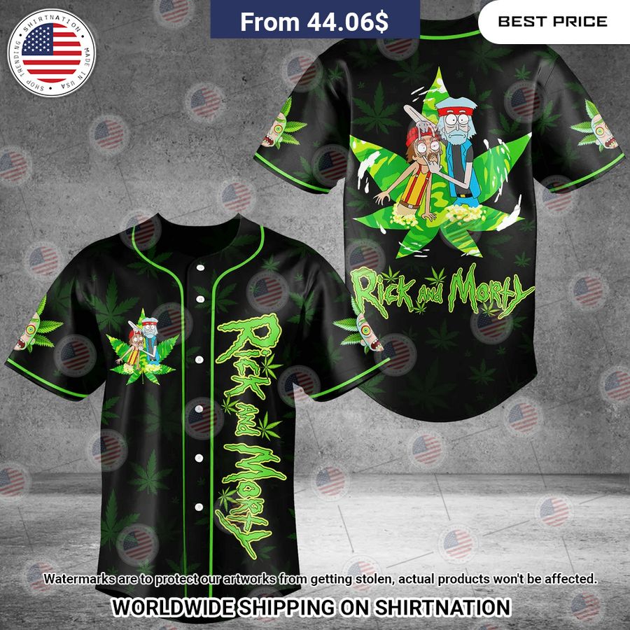 Rick N Morty As Cheech&Chong Baseball Jersey