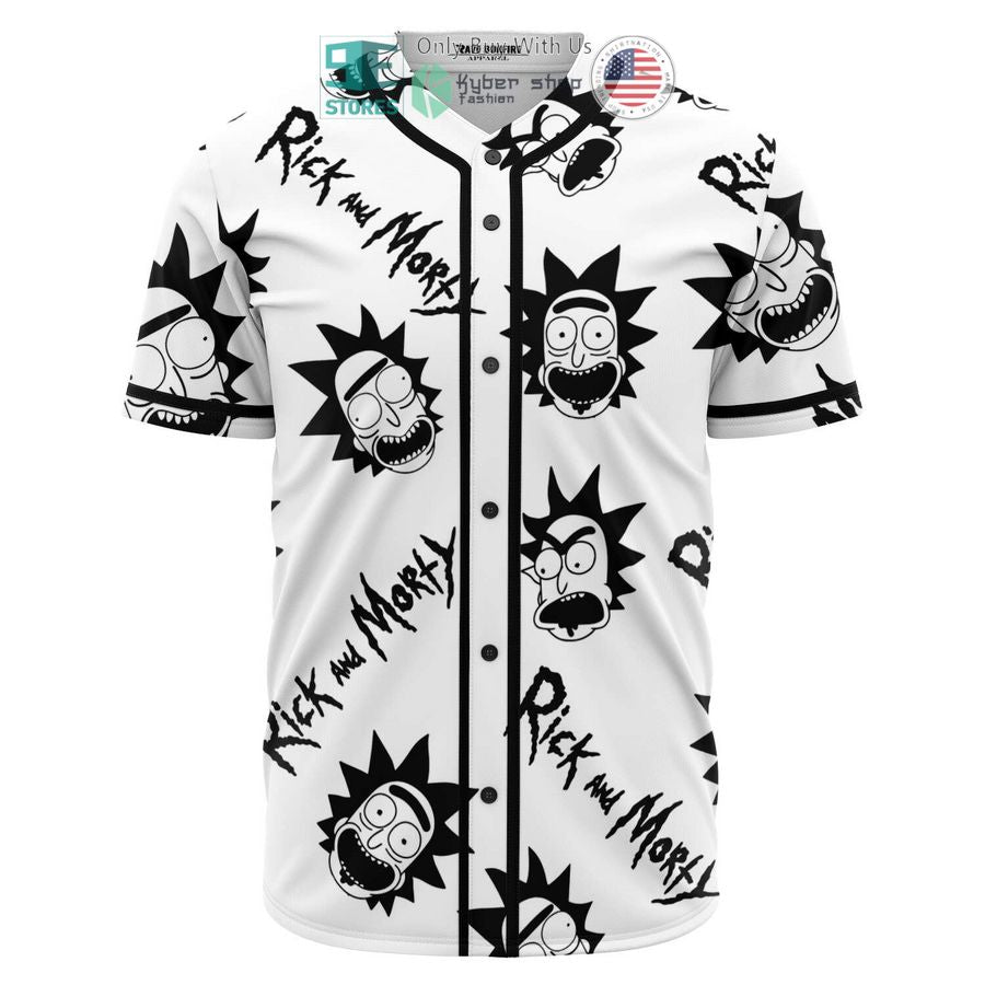BEST Rick Sanchez pattern white Baseball Jersey