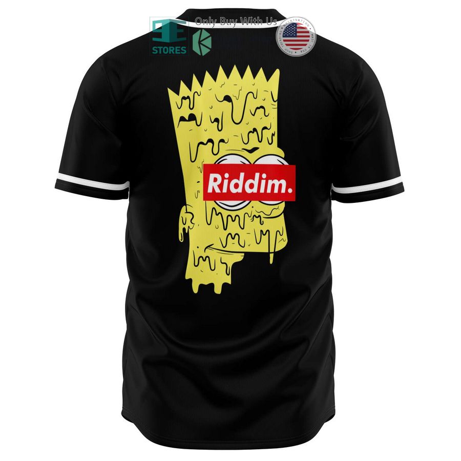 BEST Riddim Bart Simpson black Baseball Jersey
