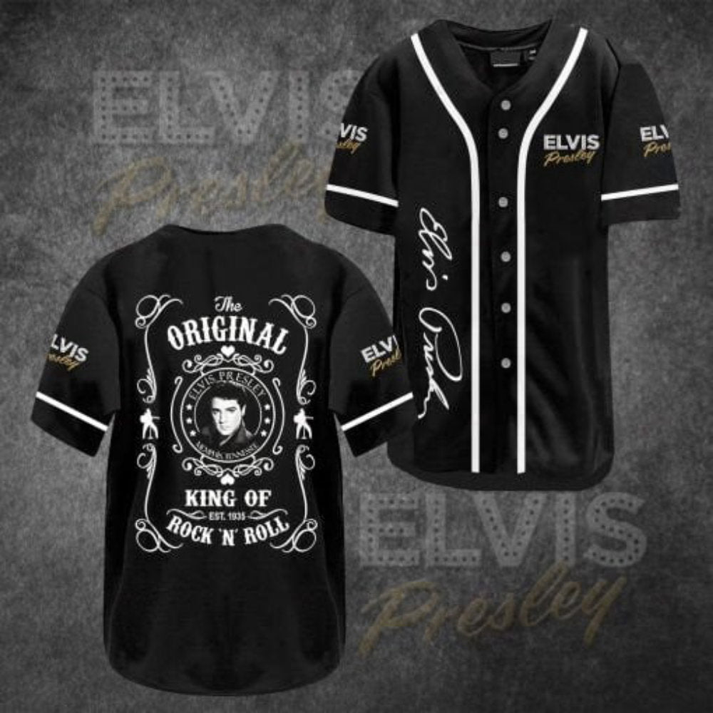 Rock n Roll Icon: Elvis Presley Baseball Jersey – Limited Edition Collectible