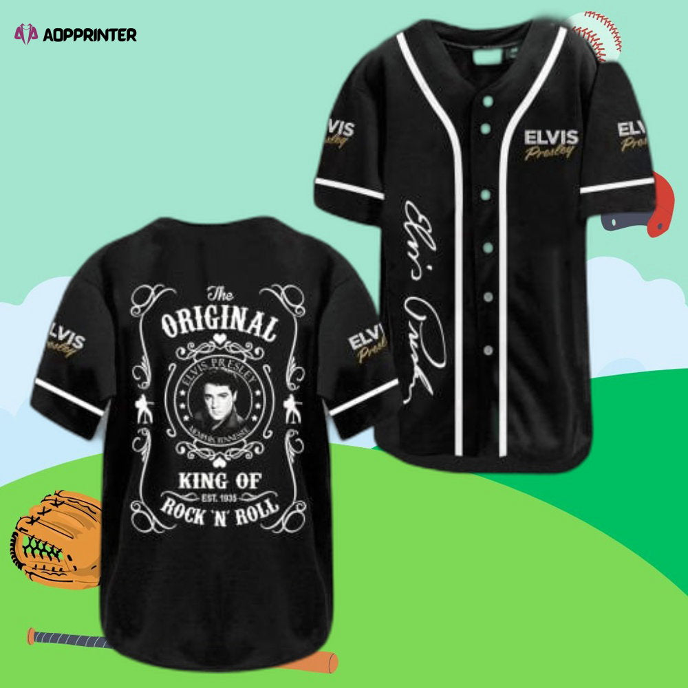 Rock n Roll Icon: Elvis Presley Baseball Jersey – Limited Edition Collectible
