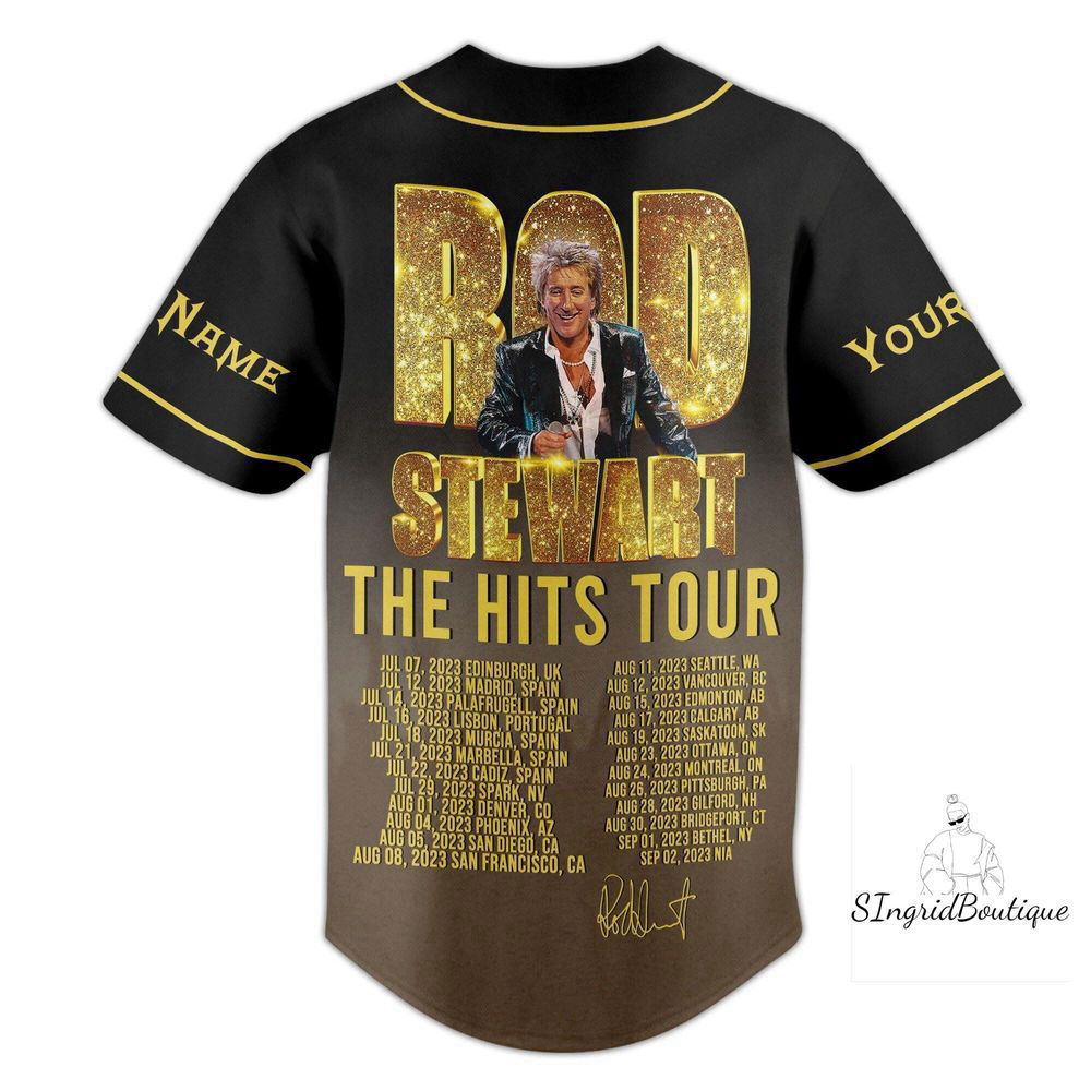 Rod Stewart Jersey Shirt, Custom Rod Stewart Baseball Jersey - lylyprint.com Hoodie, Sweatshirt | WearSparks.com (Image 3)