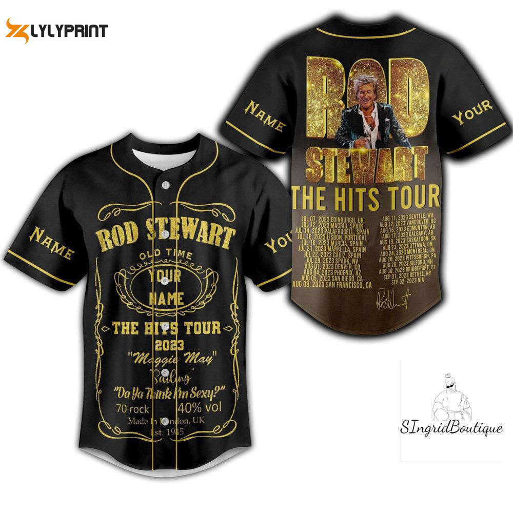 Rod Stewart Jersey Shirt, Custom Rod Stewart Baseball Jersey - lylyprint.com Hoodie, Sweatshirt | WearSparks.com (Image 1)