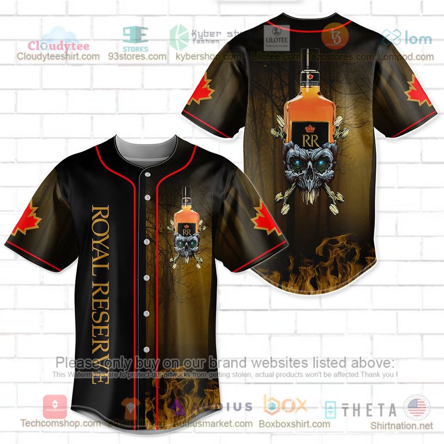 HOT Royal Reserve Skull Head Baseball Jersey Shirt